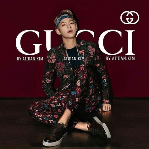 bts v gucci model|BTS Gucci accessories.